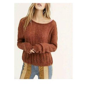 New Free People Small Angel Soft Sweater Knit Top